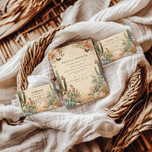 Servilleta De Papel Desierto Boho Cactus Despedida de Soltera