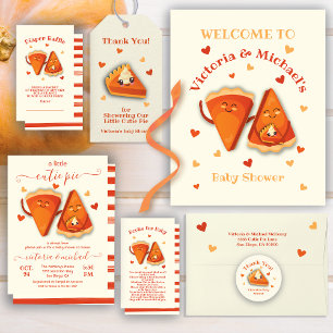 Tarjeta De Agradecimiento Pequeña calabaza cortada Pie otoño ducha bebé