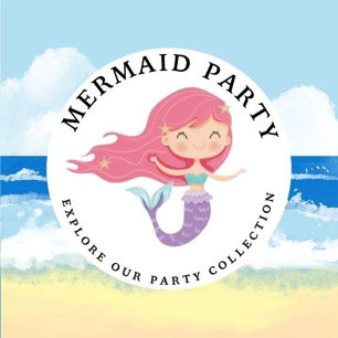 Invitación Fiesta de cumpleaños morado rosado de Sirena Graci
