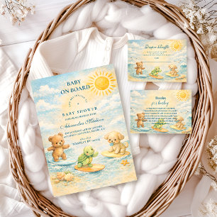 Servilleta De Papel Fiesta de Baby Shower 'Surf's Up'