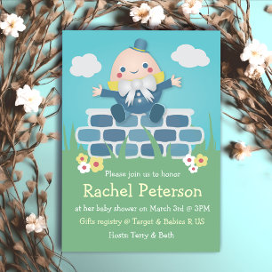 Postal Cuento humpty Dumpty Baby Shower Gracias Postcard