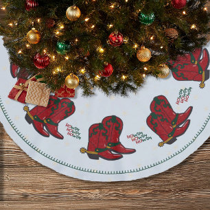 Tarjeta Festiva HOwdy HOwdy Navidades Cowboy Boots Foto