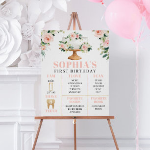Invitación de cumpleaños por primera vez a la tort