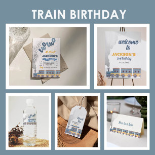 Invitación al cumpleaños del tren Chugga Chugga Do