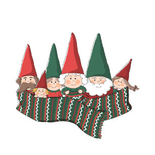 Navidades gnomes - Tarjeta