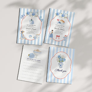 Tarjeta De Agradecimiento Foto de despedida de soltera costera de Hydrangea 