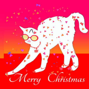 Delantal Gato navideño