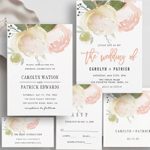 Servilleta De Papel Napkin de papel Boda Rubor Pink Ivory Peony