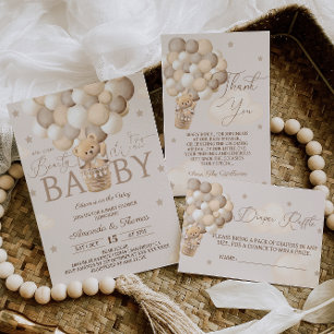 Invitación Podemos pretender esperar al oso Baby Shower