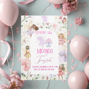 Invitación de cumpleaños de hadas Invitation