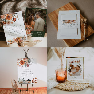 Servilleta De Papel Terracotta Sage Boho Boda Floral