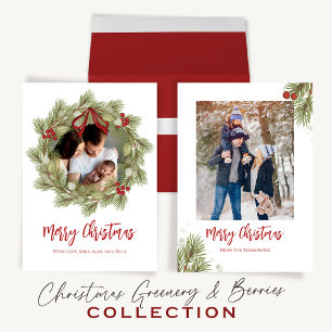 Taza De Café Navidades Wreath Photo Personalizado