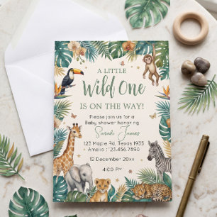 Servilleta De Papel Animales de Safari   Baby Shower Selva Tropical 