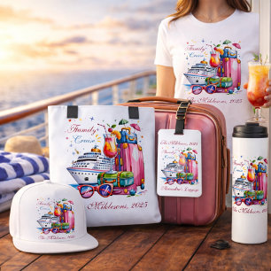 Etiqueta Para Maletas Nombre de crucero familiar personalizado Año