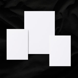 Tarjeta De Recepción Blanco claro 3,5" x 2" Boda en blanco mate