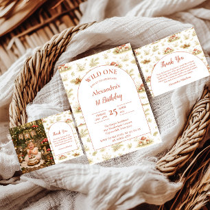 Servilleta De Papel Cumpleaños Blush Woodland Wild One