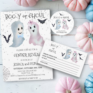 Pegatina Redonda Halloween: Género masculino y femenino revelan fan