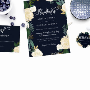 Invitación a la boda de la Marina Botánica Moderna