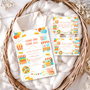 Servilleta De Papel Ducha de Bebé Circu Baby Dulces de Carnaval