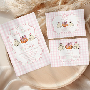 Servilleta De Papel Baby Shower Chica de Fantasma Halloween Rosa