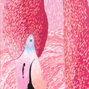 Póster Oceanía, el flamenco de la cabeza grande de Just D