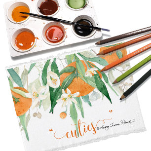 Invitación Eucalyptus Naranja una pequeña ducha cubana acuare