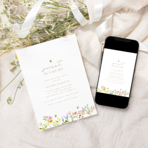 Invitación Dulce Como Puede Ser Un Baby Shower Mínimo Moderno
