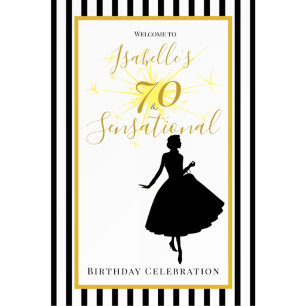 Tarjeta de agradecimiento por 70 cumpleaños, fiest