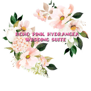 Invitación Hydrangea Rosa Tulipanes Blancos Foto Boho Boda