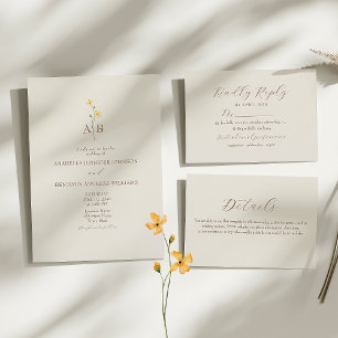 Tarjeta de inscripción de detalles del Boda Spring