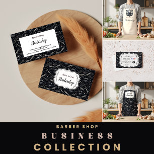 Tarjeta De Agradecimiento Herramientas de Estilo de Barbería Vintage