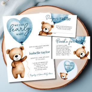 Pegatina Redonda Podemos Esperar Al Niño Baby Shower