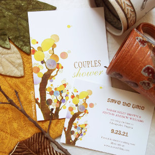 Árboles mágicos de amor Invitación a matrimonio rú