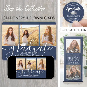 Invitación 3 Partido de Graduación Azul y Blanco de la Marina