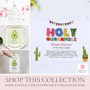 Flyer Tarjeta de Bingo de Baby Kawaii Aguacate Juego de 