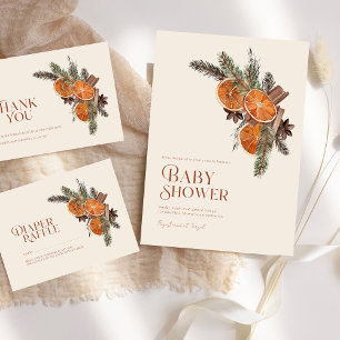 Servilleta De Papel Sencillas rebanadas de Naranja seco y Baby Shower 