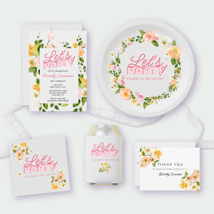 Tarjeta De Agradecimiento Flores de primavera coloridas 100 años