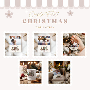 Cojín Decorativo Primera Navidad Occidental como Sra. y Sr. Foto 