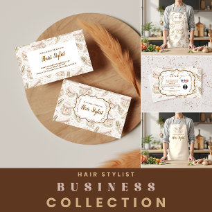 Delantal Peluquero Floral Elegante