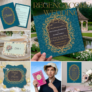 Reserva La Fecha Elegante clásico regencio regente