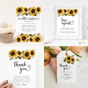 Invitación Partido de Cumpleaños del Girasol