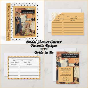 Delantal Vintage Funny Bridal Shower / Fiesta de Calentamie