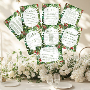 Invitación Botánica Tropical Greens Save The Date Card
