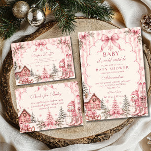 Servilleta De Papel Chimenea Rosa de Copo de Nieve para Baby Shower