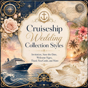 Invitación Boda romántica de crucero náutico floral Voyage