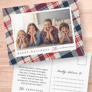 Tarjeta Pequeña Foto de la familia de Personalizados de Navidades 