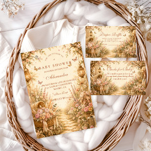 Servilleta De Papel Fiesta de Bebé Boho Rosa Caprichosa