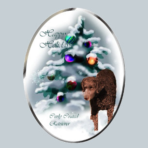 Tarjeta Festiva Regalos de Navidades de Curly Coever