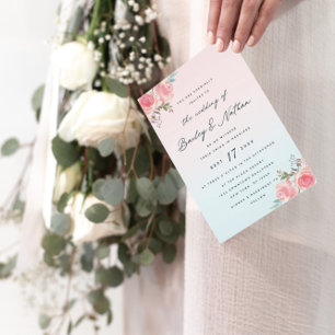 Invitación a la recepción de Boda de Jardín Francé