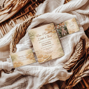 Tarjeta De Agradecimiento Panadería de Canela Panecillo Cumpleaños 1